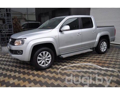 Защита порогов площадка для Volkswagen Amarok